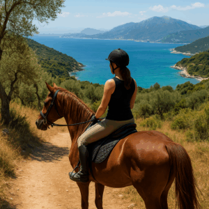 Buitenrit Strand nabij Kassiopi Corfu - Griekenland