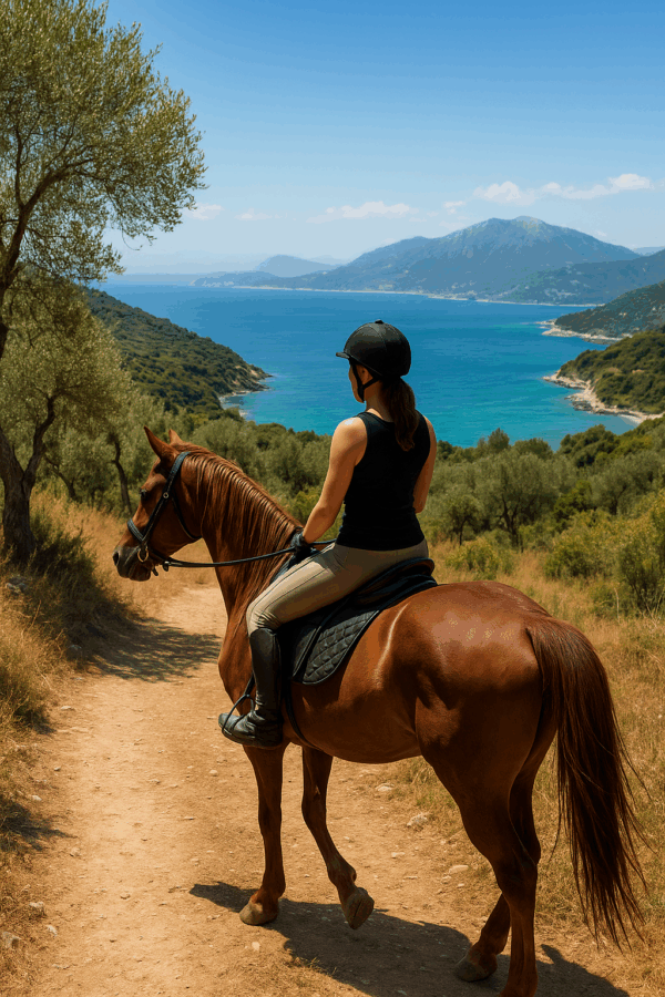 Buitenrit Strand nabij Kassiopi Corfu - Griekenland