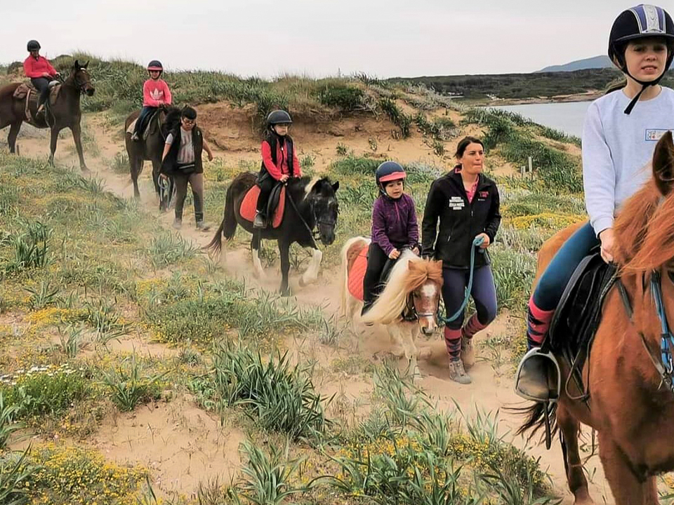 Buitenrit voor kinderen vanaf 3 jaar Porto Ferro Sardinië - Italië