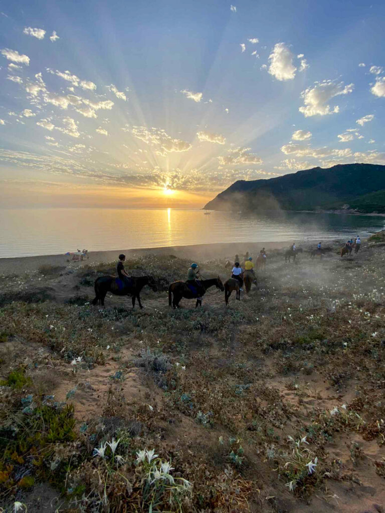 Buitenrit van het Baratzmeer naar het strand van Porto Ferro Sardinië - Italië