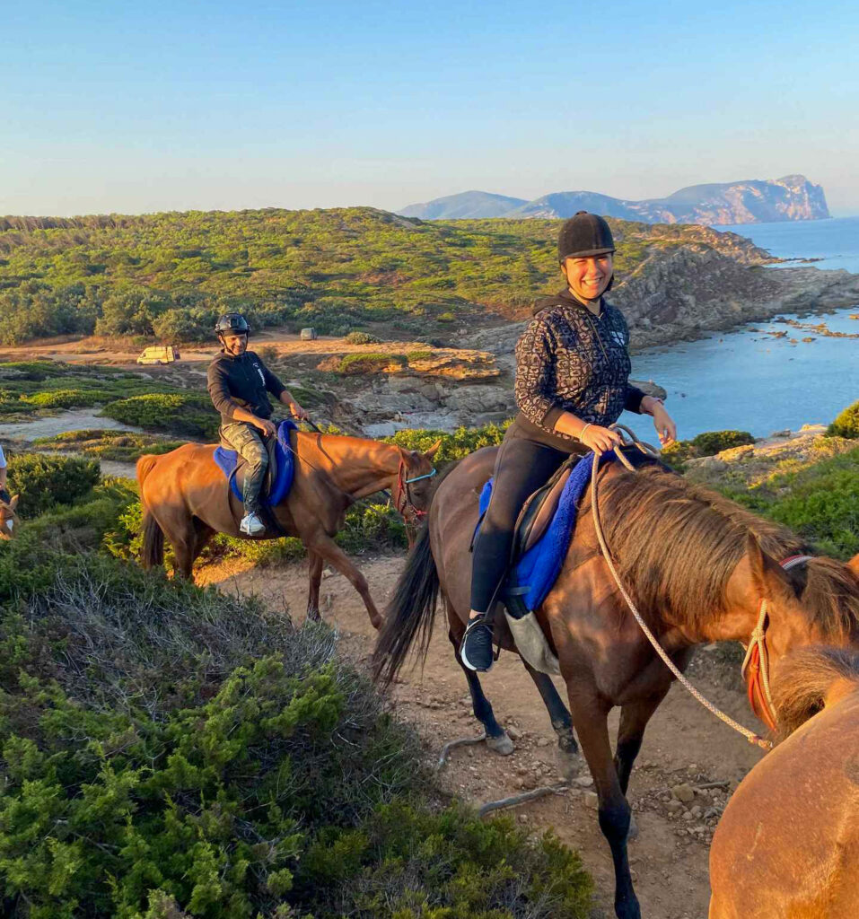 Buitenrit van het Baratzmeer naar het strand van Porto Ferro Sardinië - Italië