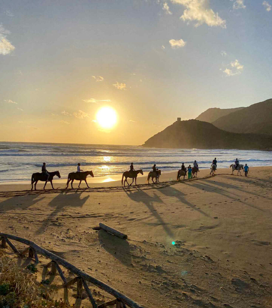 Buitenrit van het Baratzmeer naar het strand van Porto Ferro Sardinië - Italië
