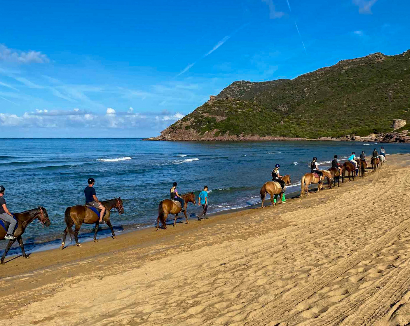 Buitenrit van het Baratzmeer naar het strand van Porto Ferro Sardinië - Italië