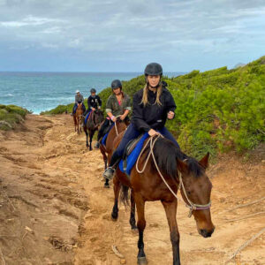 Buitenrit voor beginners rond het Baratzmeer Sardinië - Italië