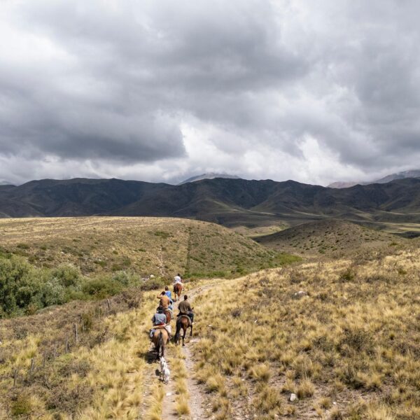 Paardrijden aan de voet van het Andesgebergte - Argentinië