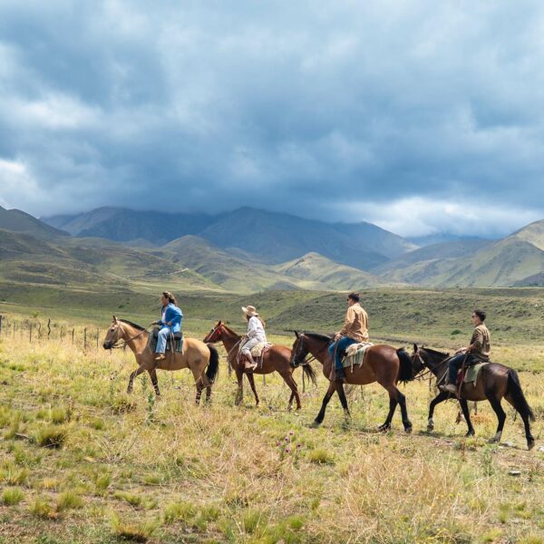 Paardrijden aan de voet van het Andesgebergte - Argentinië