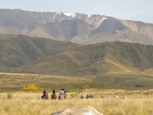 Paardrijden aan de voet van het Andesgebergte - Argentinië