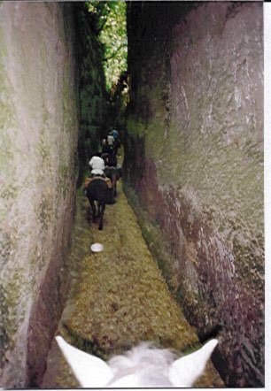 3-daagse paardrijtocht Tufsteensteden Toscane - Italië