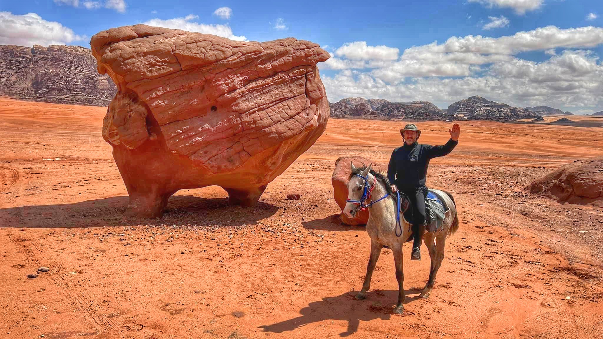 Buitenrit Khazali-kloof Wadi Rum - Jordanië