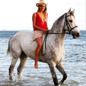 Buitenrit: Zwemmen met paarden en strandrit Riambel - Mauritius - Afbeelding 1