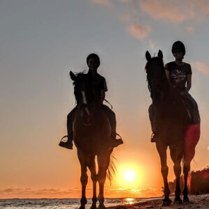 Buitenrit: Zonsondergangrit Riambel - Mauritius - Afbeelding 1