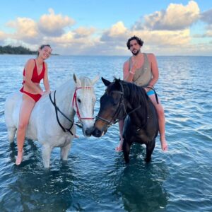 Buitenrit: Zwemmen met paarden en strandrit Riambel - Mauritius - Afbeelding 9