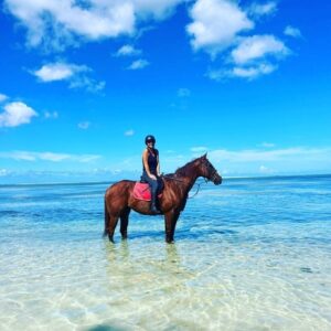 Buitenrit: Zwemmen met paarden en strandrit Riambel - Mauritius - Afbeelding 6
