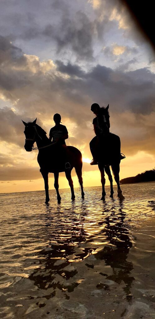 Buitenrit: Zonsondergangrit Riambel - Mauritius
