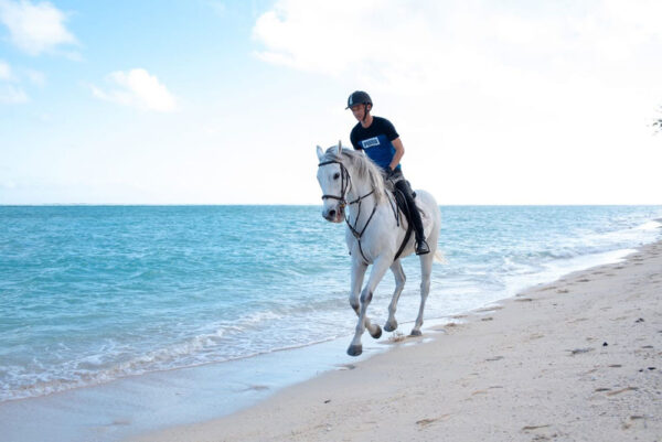 Buitenrit: Strandrit Riambel - Mauritius