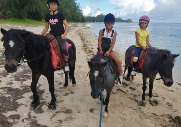 Buitenrit: Strandrit Riambel - Mauritius