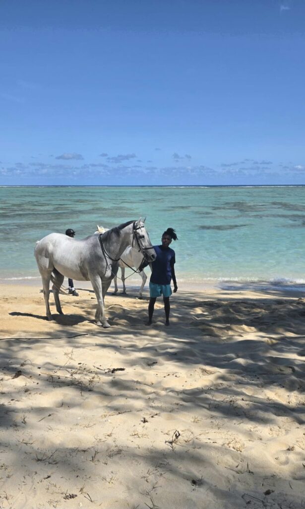 Buitenrit: Strandrit Riambel - Mauritius