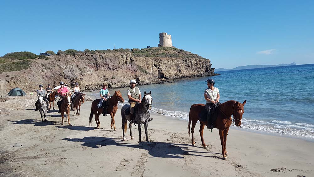 5- daagse paardrijtocht (7 dagen vakantie) 'Two Islands' Sardinie - Italie
