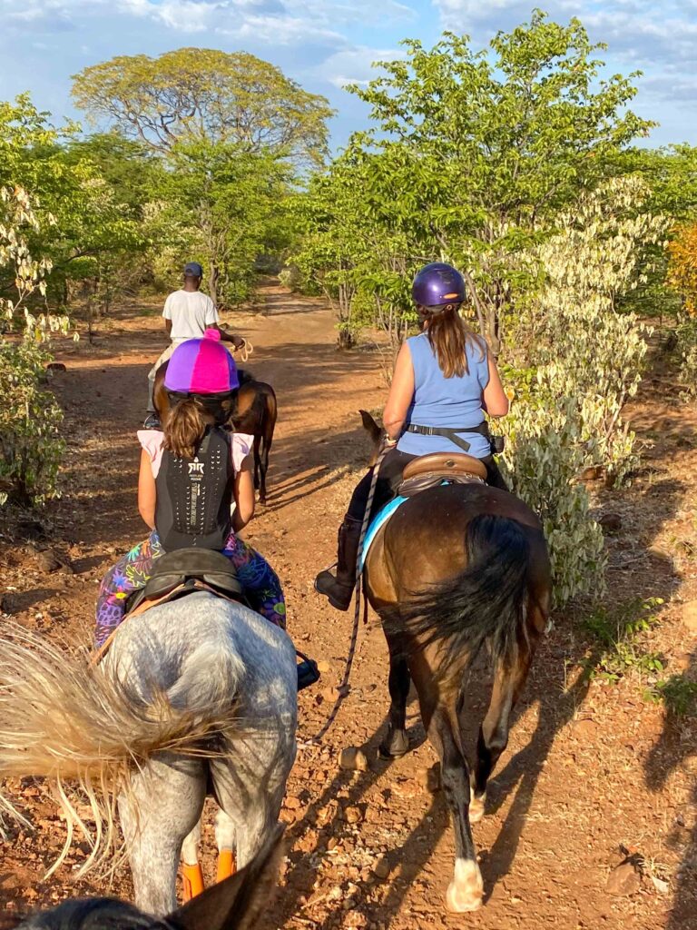 Overnachting met 2 paardrijritten in het dorp - Victoria Falls - Zimbabwe